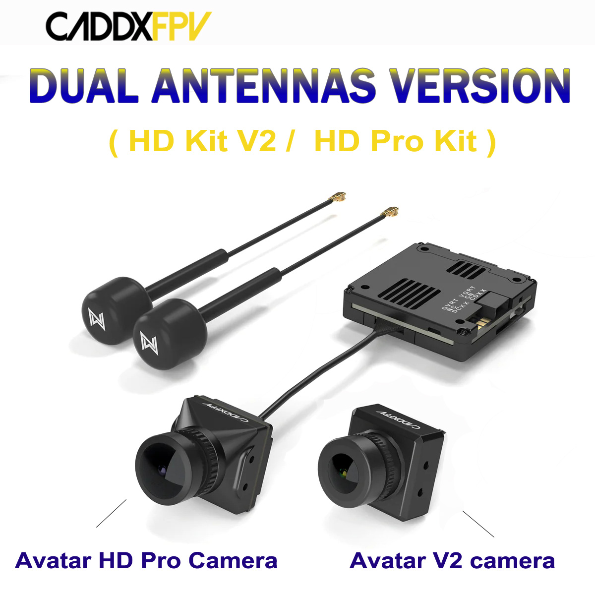 Walksnail Avatar Hd Pro Kit - Caddx Walksnail Avatar Dual Antennas Version